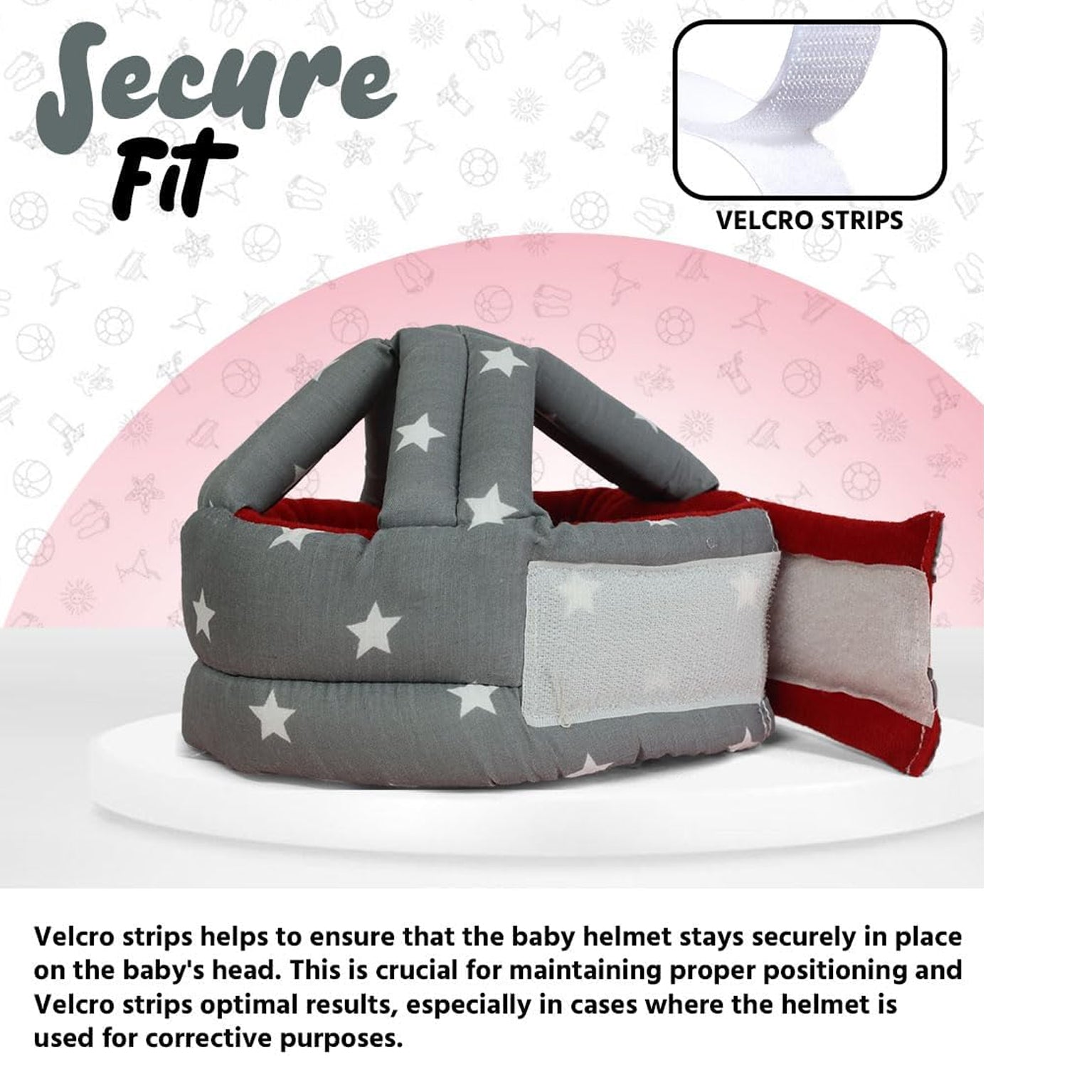 Baby Safety Helmet For Head Protection During Crawling (1 Pc)