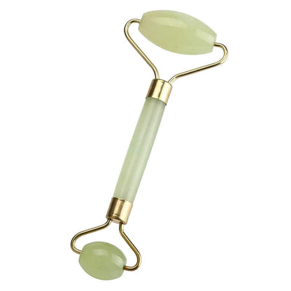 Premium Dual Head Jade Stone Face Roller  Gua Sha Massage Tool Set (1 Pc)