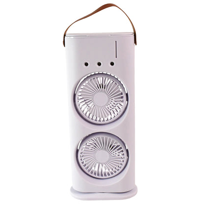 Electric Fan Desktop Double-head Powerful Air Cooler (1 Pc  With Remote)