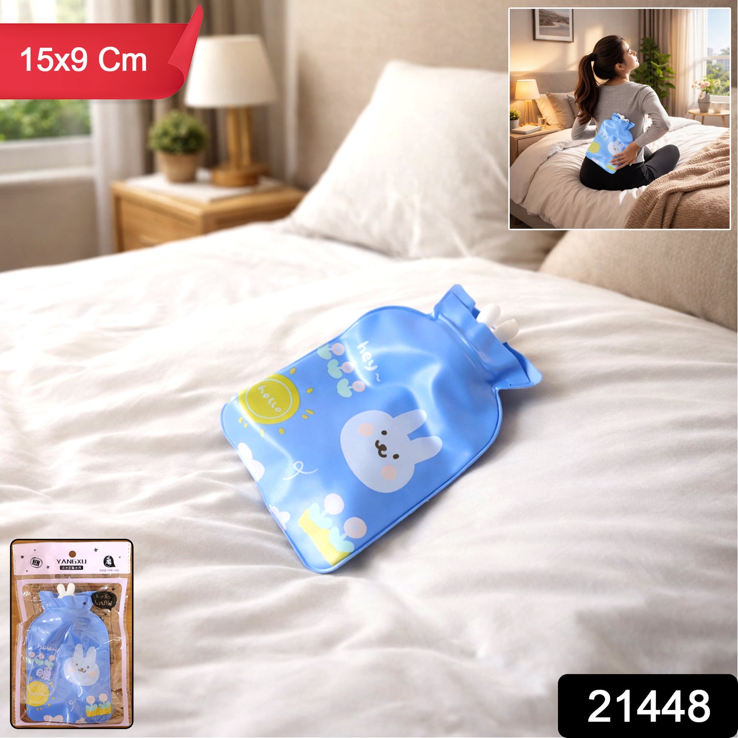 Cute Cartoon Reusable Hot And Cold Water Bag (1 Pc 15x9 Cm)