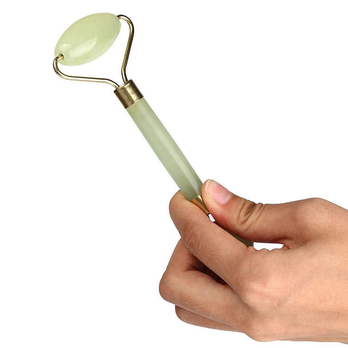 Premium Dual Head Jade Stone Face Roller  Gua Sha Massage Tool Set (1 Pc)